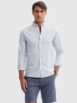Alvaro Moreno Oxford|CAMISA OXFORD SUNSET Azul