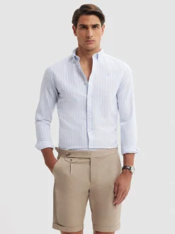 Alvaro Moreno Oxford|CAMISA OXFORD SUNSET Celeste