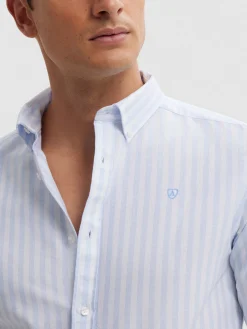 Alvaro Moreno Oxford|CAMISA OXFORD SUNSET Celeste