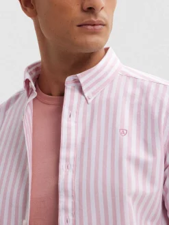 Alvaro Moreno Oxford|CAMISA OXFORD SUNSET Coral