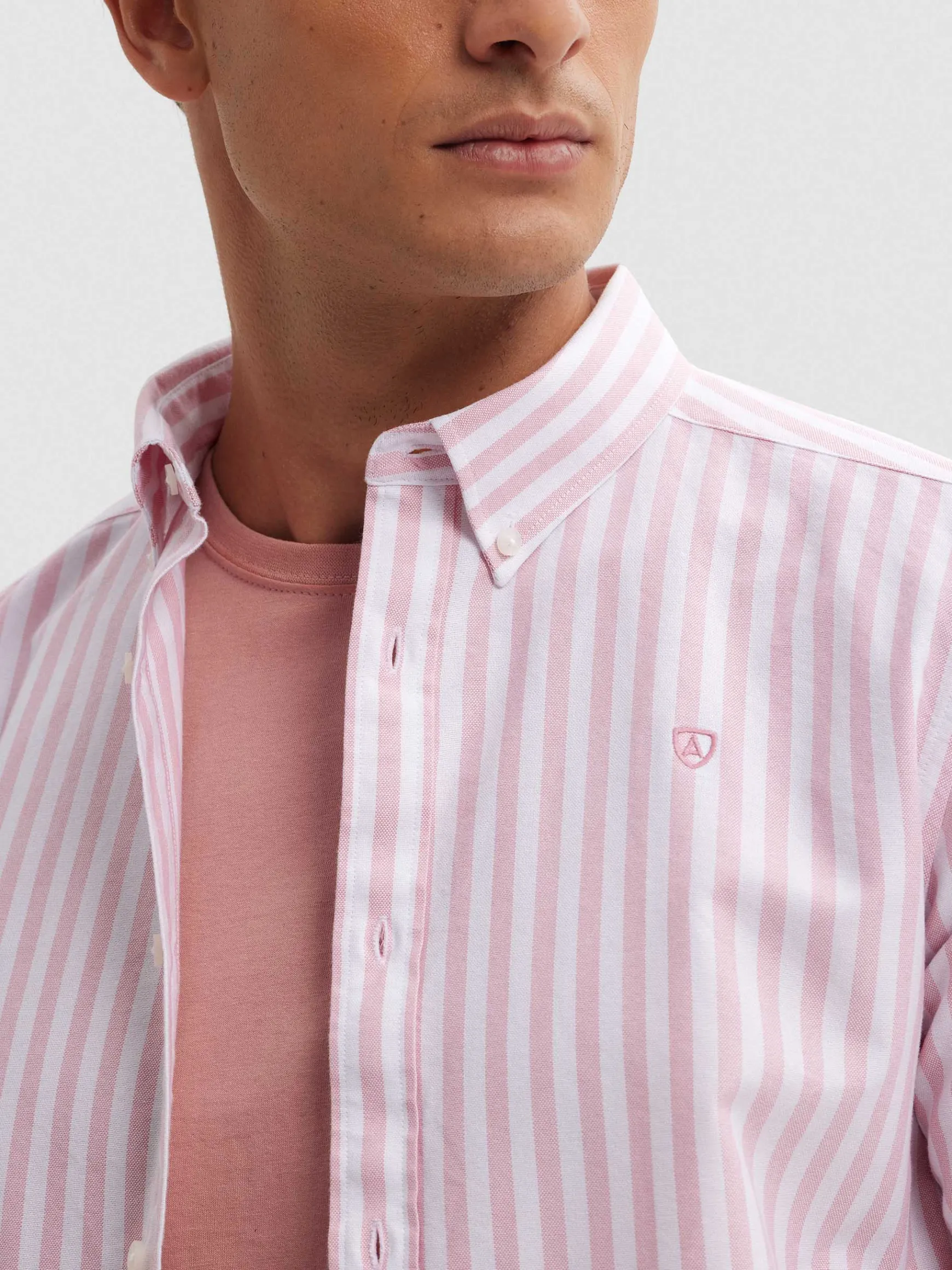 Alvaro Moreno Oxford|CAMISA OXFORD SUNSET Coral