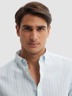 Alvaro Moreno Oxford|CAMISA OXFORD SUNSET Verde Agua