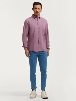 Alvaro Moreno Casual|CAMISA PANAMA DYE Burdeos