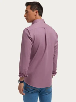 Alvaro Moreno Casual|CAMISA PANAMA DYE Burdeos