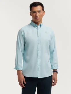 Alvaro Moreno Casual|CAMISA PANAMA DYE Verde Agua