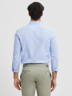Alvaro Moreno Camisas Vestir|Camisas Vestir|CAMISA RAYAS DUTTON Celeste