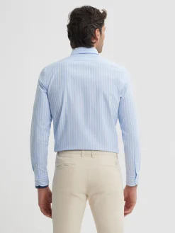 Alvaro Moreno Casual|CAMISA RAYAS DUTTON Celeste