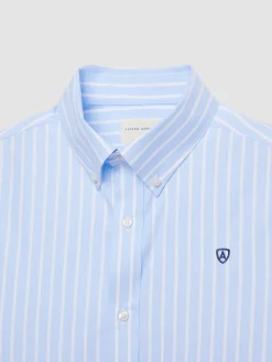 Alvaro Moreno Casual|CAMISA RAYAS DUTTON Celeste