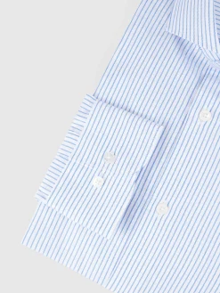 Alvaro Moreno Camisas Vestir|Camisas Vestir|CAMISA RAYAS PANAMA Azul