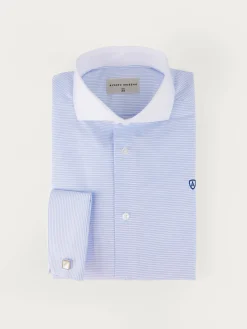 Alvaro Moreno Camisas Vestir|Camisas Vestir|CAMISA RAYAS P.DOBLE Azul