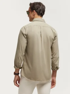 Alvaro Moreno Casual|CAMISA TWILL DYE Beige