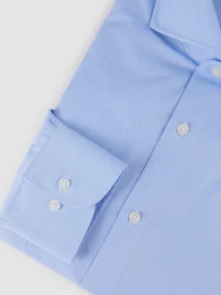 Alvaro Moreno Camisas Vestir|Camisas Vestir|CAMISA VESTIR MICRO GALLO Celeste