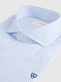 Alvaro Moreno Camisas Vestir|Camisas Vestir|CAMISA VESTIR RAYAS Celeste