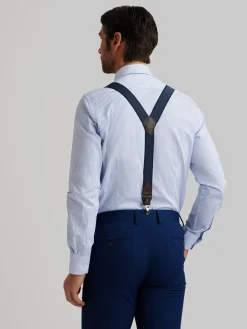 Alvaro Moreno Camisas Vestir|Camisas Vestir|CAMISA VESTIR RAYAS Celeste