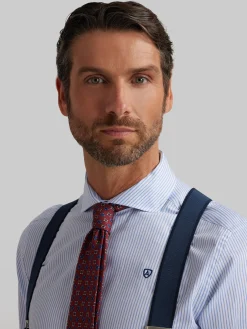 Alvaro Moreno Camisas Vestir|Camisas Vestir|CAMISA VESTIR RAYAS Celeste
