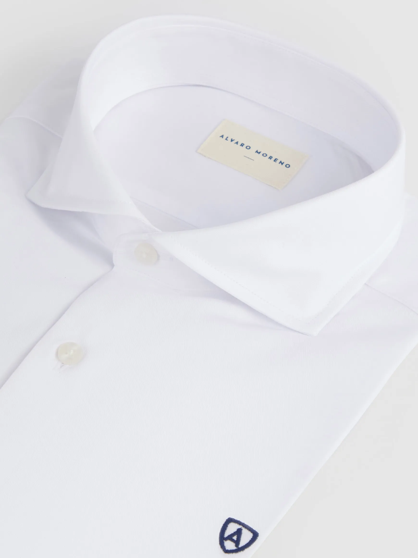 Alvaro Moreno Camisas Vestir|Camisas Vestir|CAMISA VESTIR TWILL Blanco