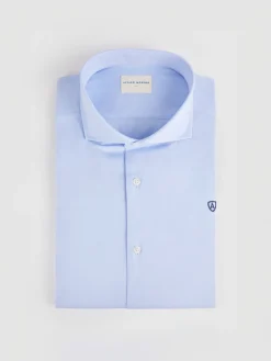 Alvaro Moreno Camisas Vestir|Camisas Vestir|CAMISA VESTIR TWILL Celeste