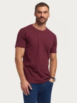 Alvaro Moreno Camisetas|CAMISETA BASICA Burdeos