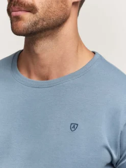 Alvaro Moreno Camisetas|CAMISETA BASICA Celeste