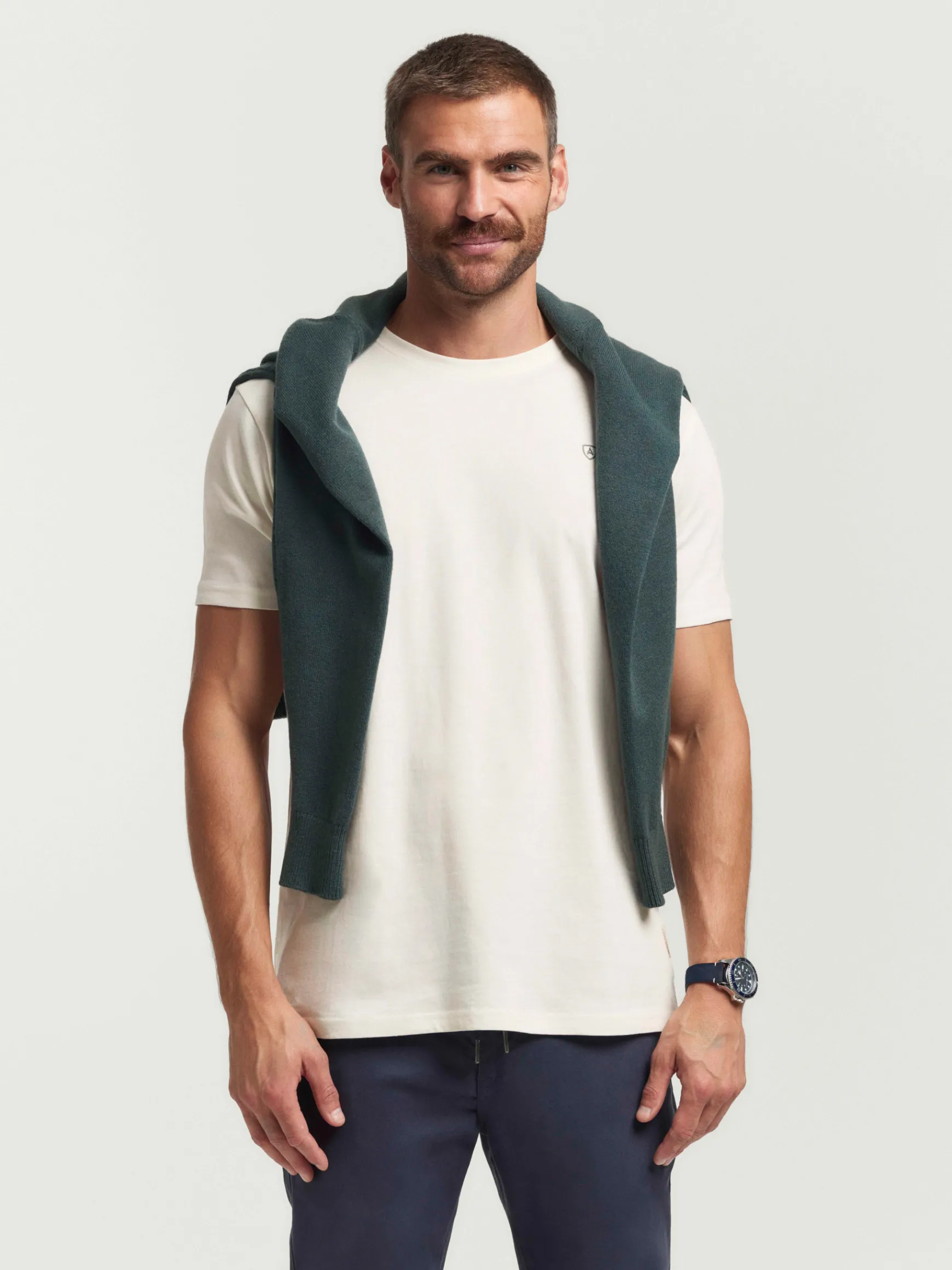 Alvaro Moreno Camisetas|CAMISETA BASICA Crudo