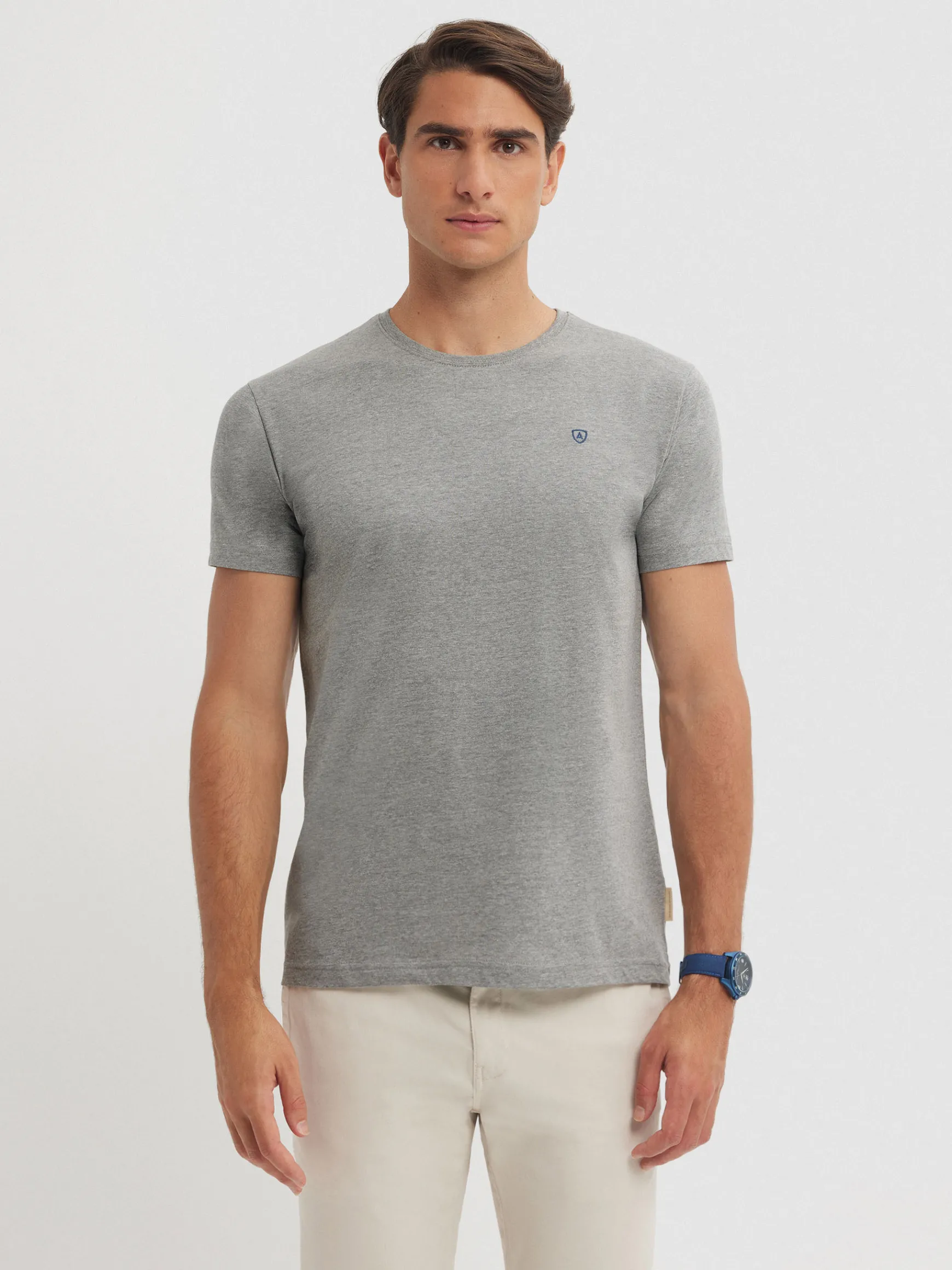 Alvaro Moreno Camisetas|CAMISETA BASICA Gris
