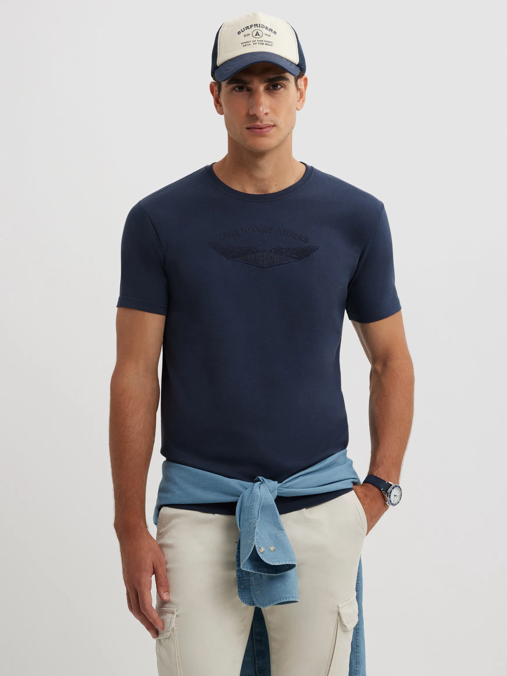 Alvaro Moreno Camisetas|CAMISETA FREEDOM Azul Marino