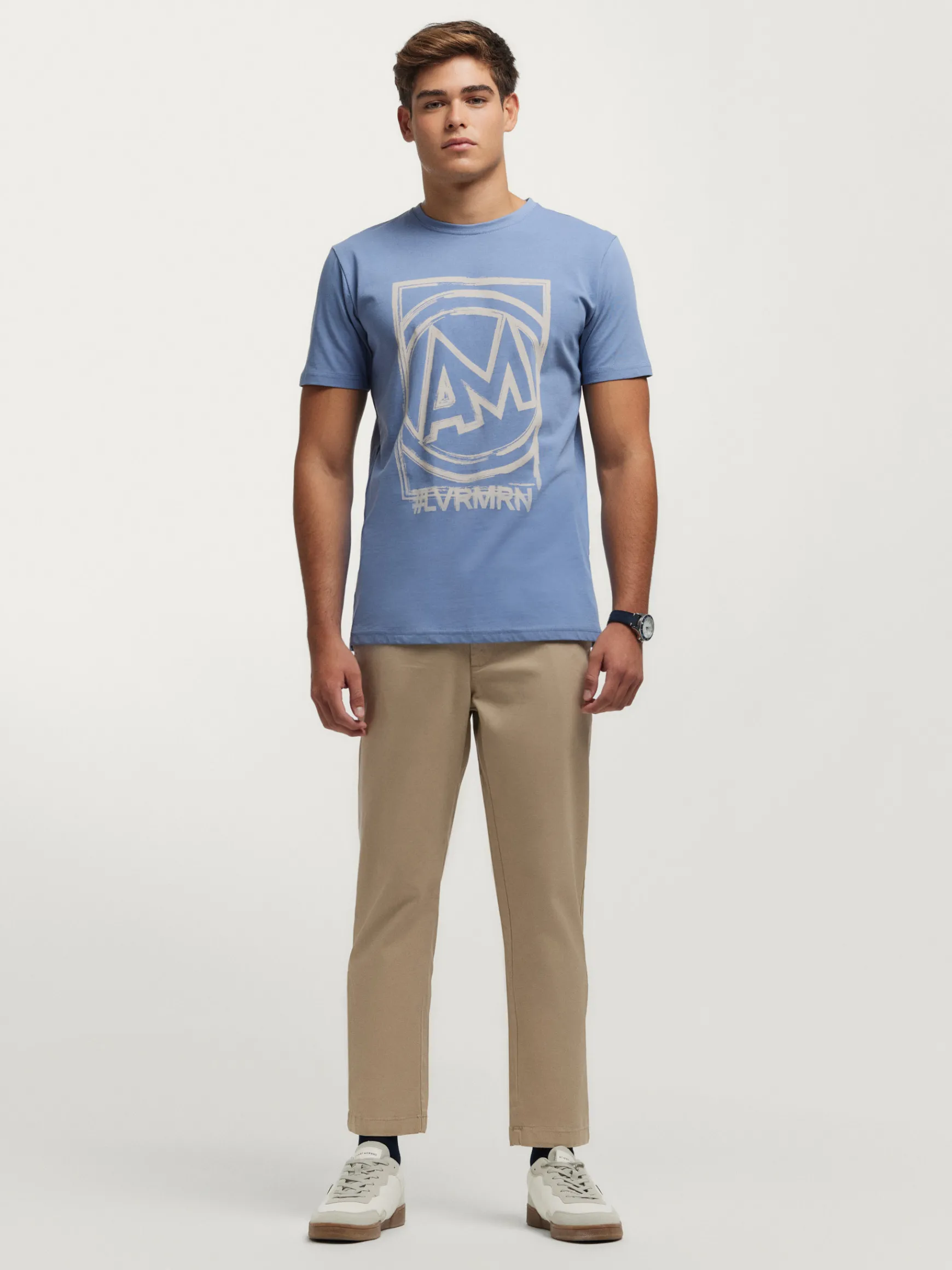 Alvaro Moreno Teen|Camisetas|CAMISETA LOGO Azul