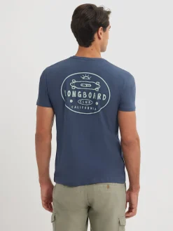 Alvaro Moreno Camisetas|CAMISETA LONGBOARD Azul Marino