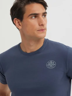 Alvaro Moreno Camisetas|CAMISETA LONGBOARD Azul Marino