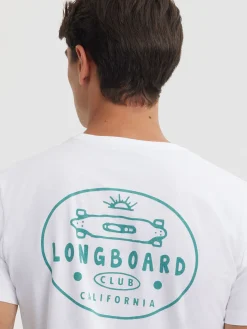 Alvaro Moreno Camisetas|CAMISETA LONGBOARD Blanco