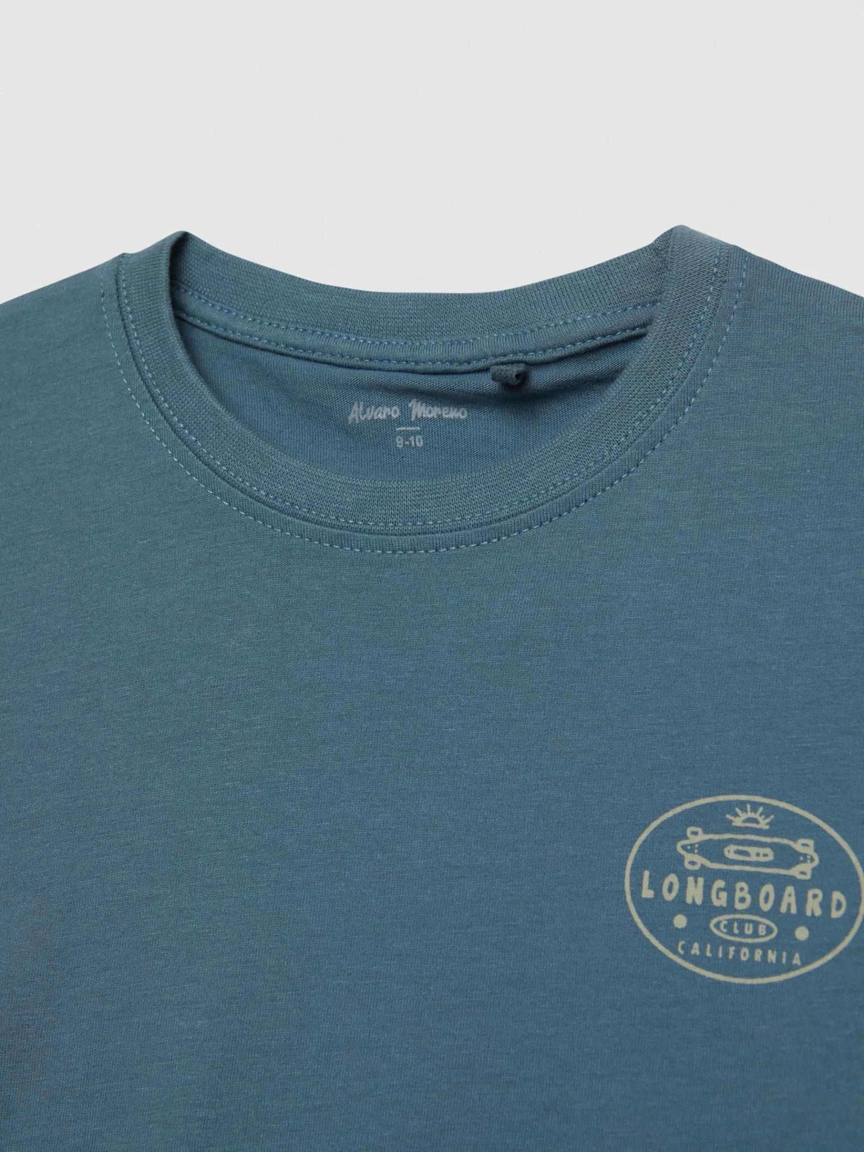 Alvaro Moreno Camisetas|CAMISETA LONGBOARD KIDS Azul