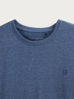 Alvaro Moreno Camisetas|CAMISETA MELANGE Azul