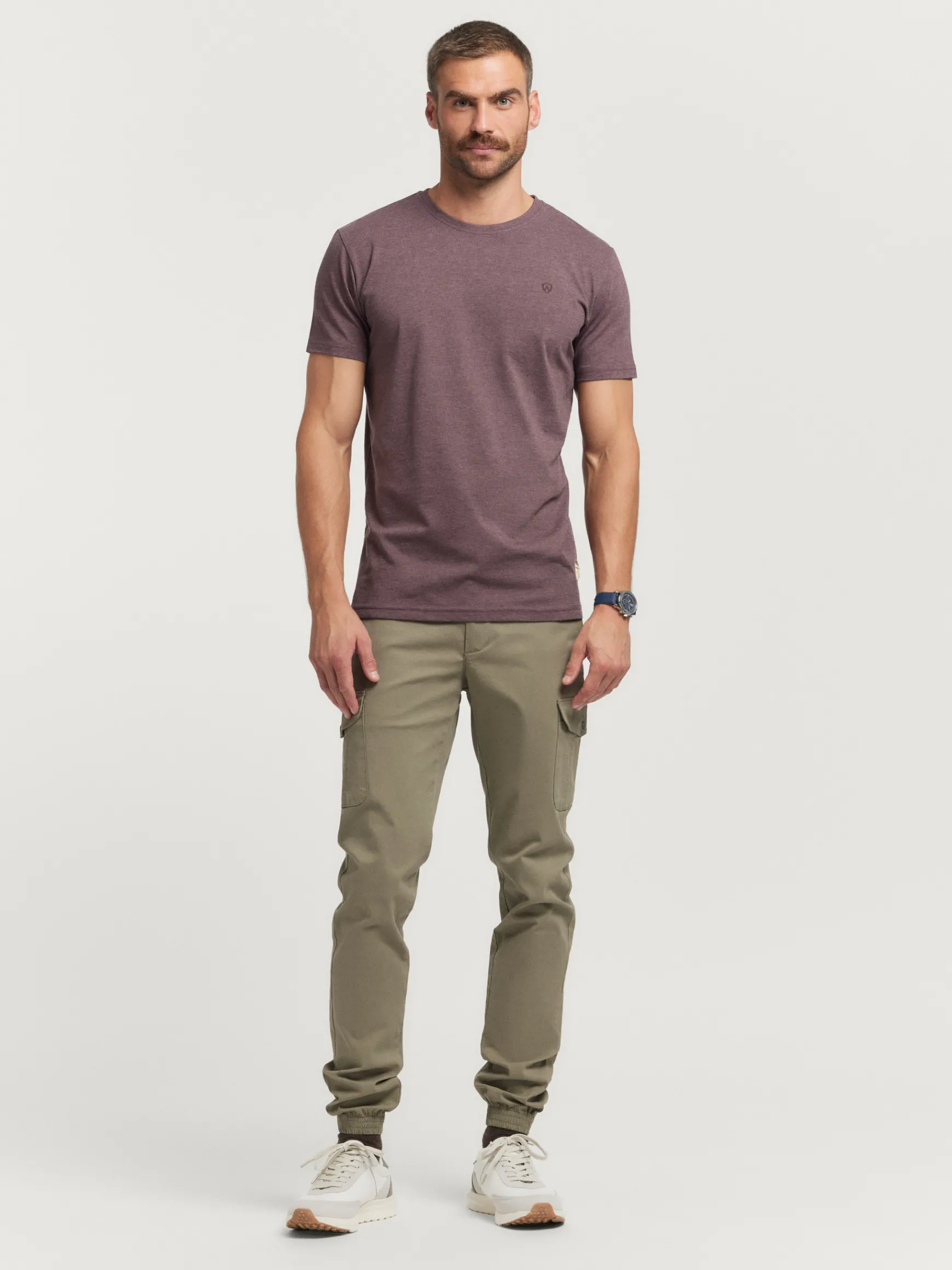Alvaro Moreno Camisetas|CAMISETA MELANGE Burdeos