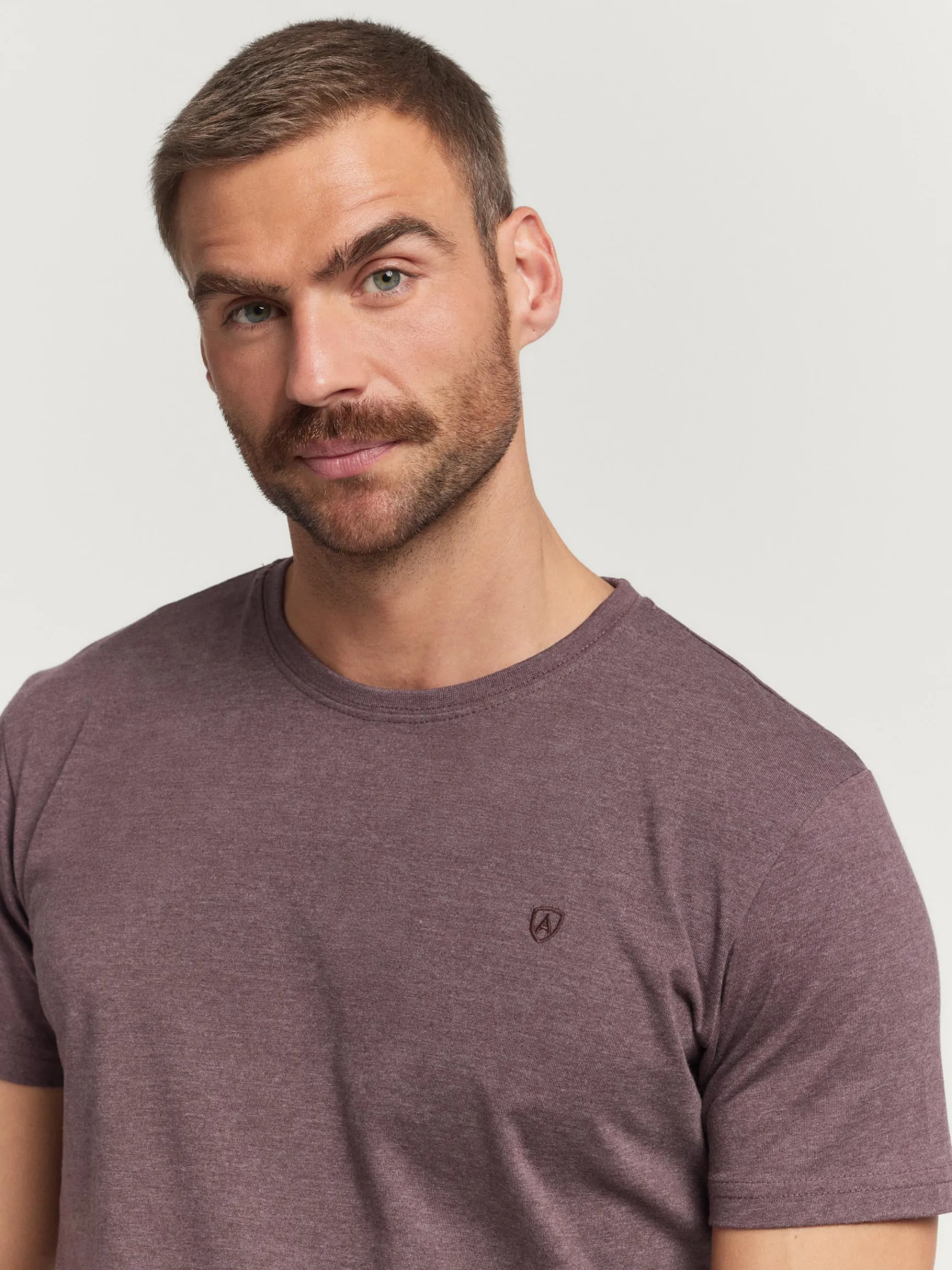Alvaro Moreno Camisetas|CAMISETA MELANGE Burdeos