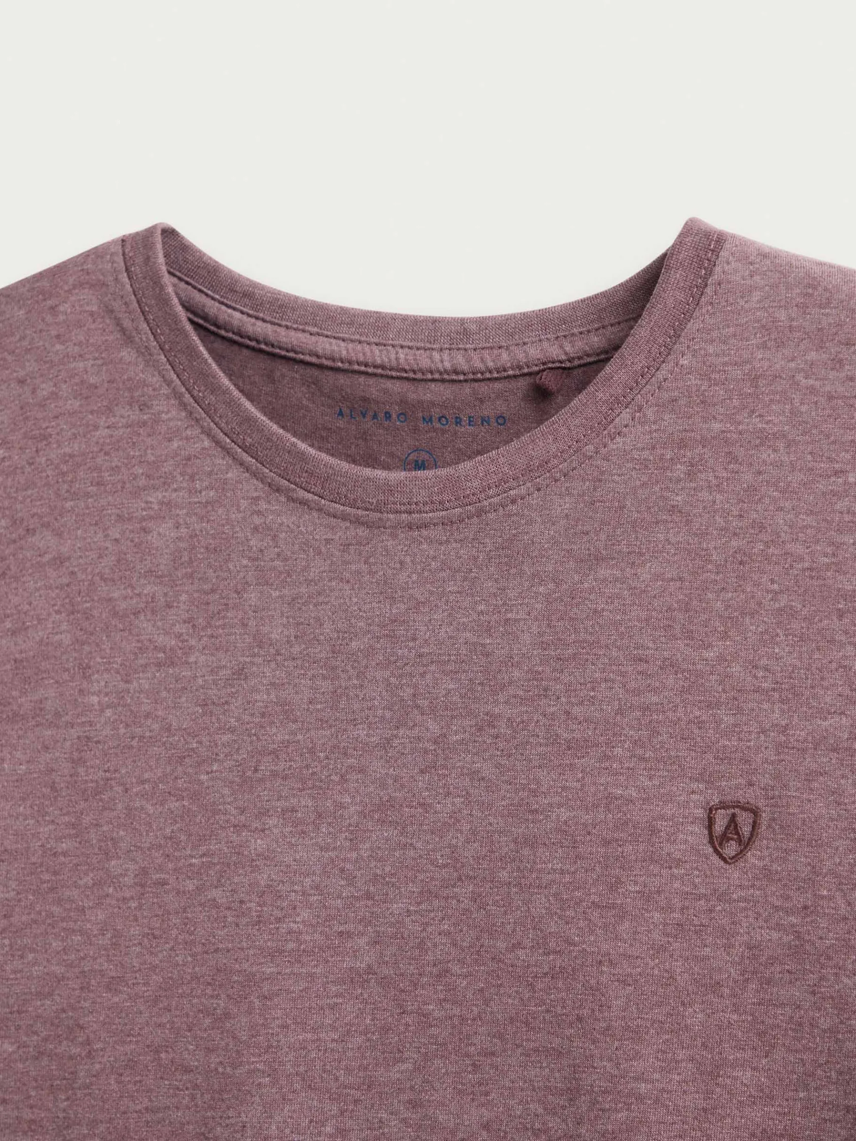 Alvaro Moreno Camisetas|CAMISETA MELANGE Burdeos
