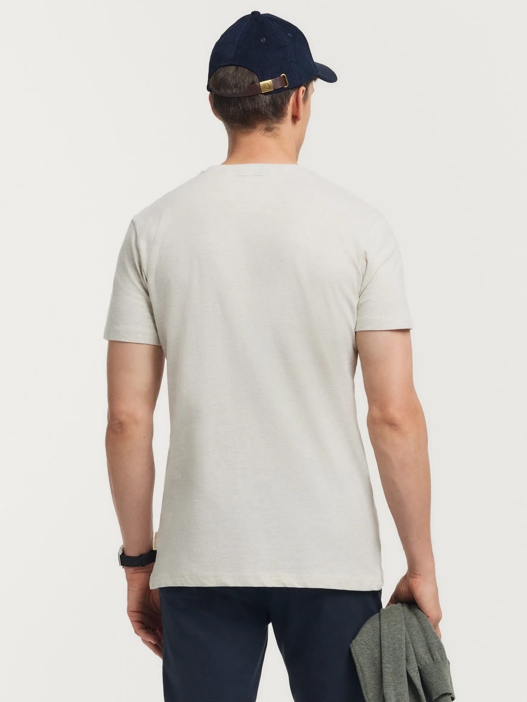 Alvaro Moreno Teen|Camisetas|CAMISETA MELANGE Crudo