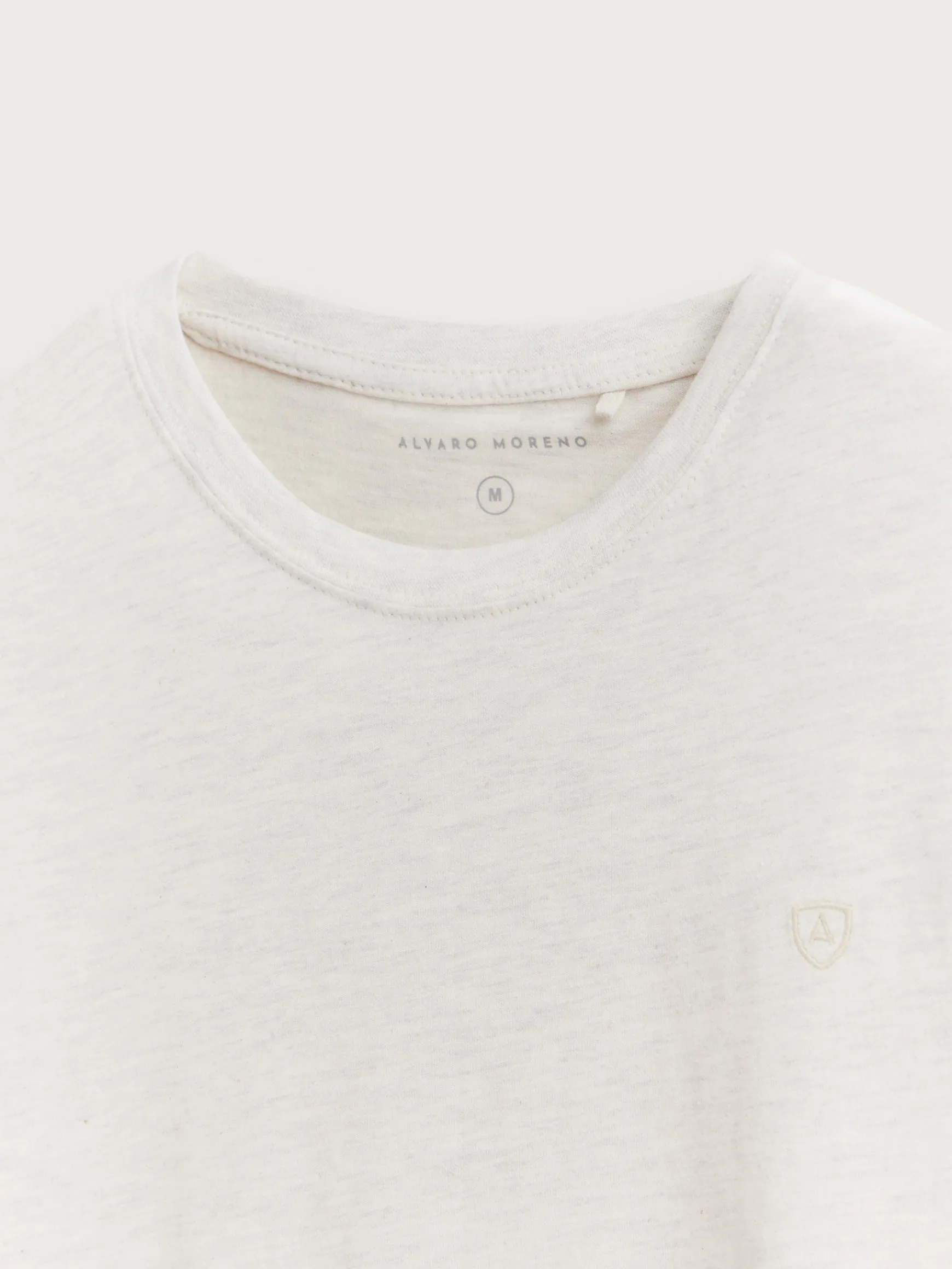 Alvaro Moreno Teen|Camisetas|CAMISETA MELANGE Crudo