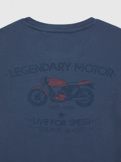 Alvaro Moreno Camisetas|CAMISETA MOTOR KIDS Azul
