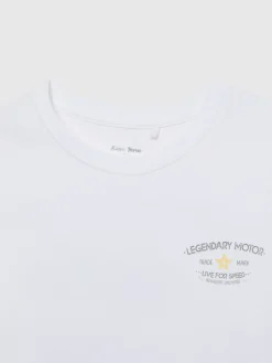 Alvaro Moreno Camisetas|CAMISETA MOTOR KIDS Blanco