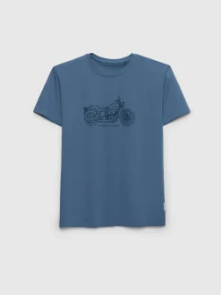 Alvaro Moreno Camisetas|CAMISETA MOTORCYCLE Azul