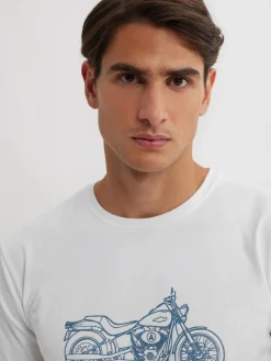 Alvaro Moreno Camisetas|CAMISETA MOTORCYCLE Blanco