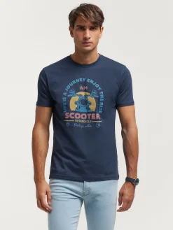 Alvaro Moreno Camisetas|CAMISETA SCOOTER Azul Marino