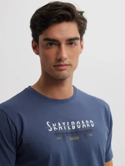 Alvaro Moreno Camisetas|CAMISETA SKATEBOARD Azul Marino