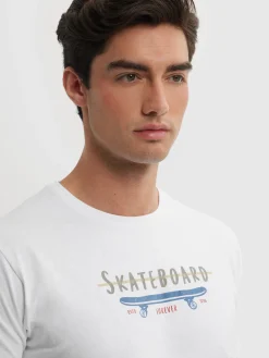 Alvaro Moreno Camisetas|CAMISETA SKATEBOARD Blanco