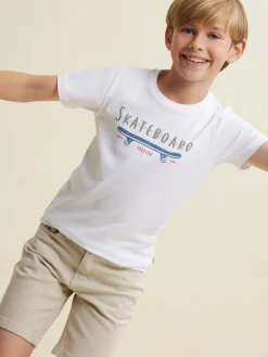 Alvaro Moreno Camisetas|CAMISETA SKATEBOARD KIDS Blanco