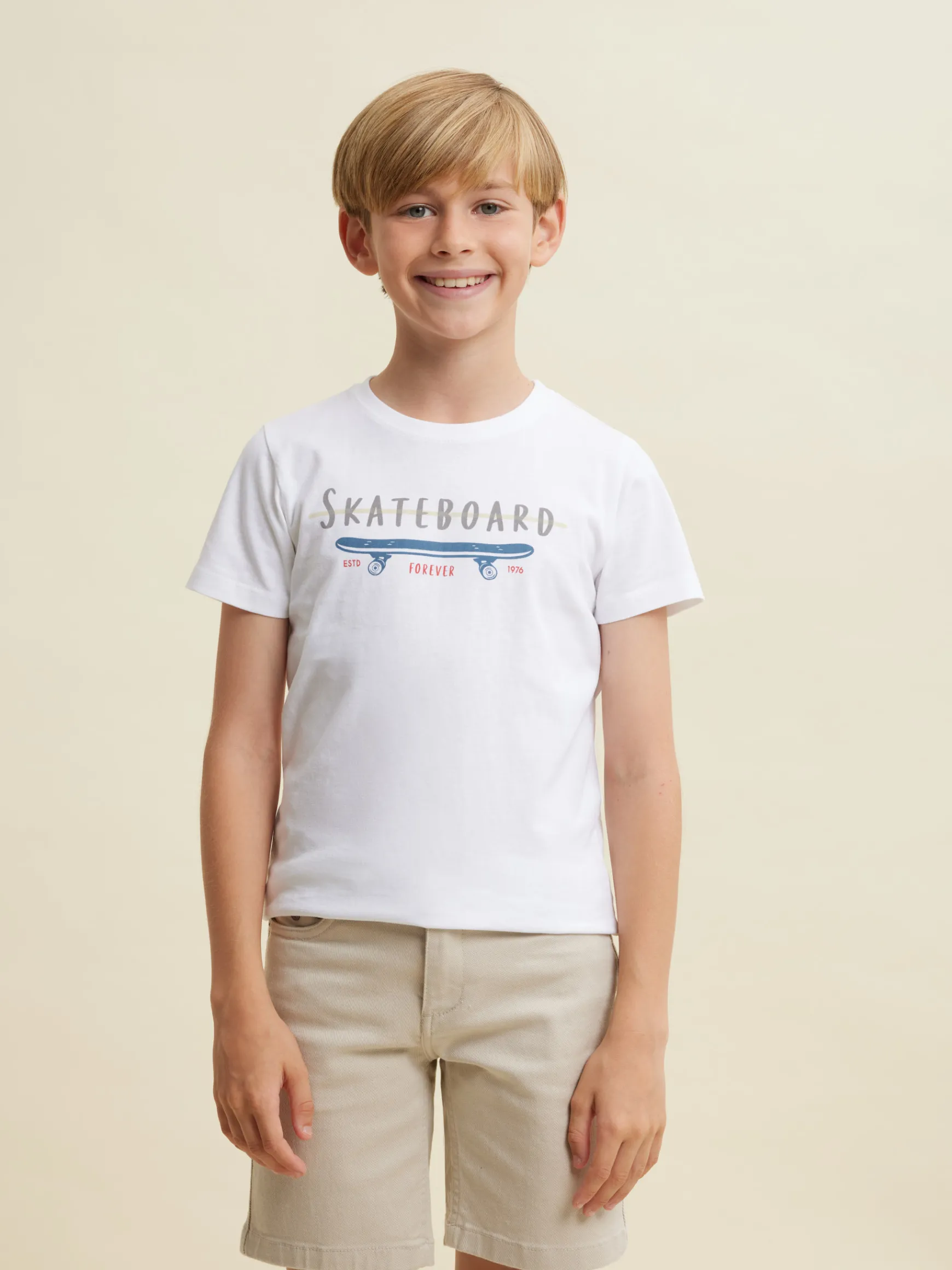 Alvaro Moreno Camisetas|CAMISETA SKATEBOARD KIDS Blanco