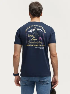 Alvaro Moreno Teen|Camisetas|CAMISETA SNOW Azul Marino