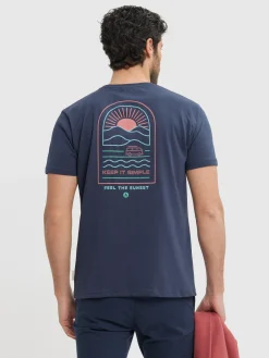 Alvaro Moreno Camisetas|CAMISETA SUNSET Azul Marino