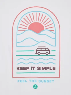 Alvaro Moreno Camisetas|CAMISETA SUNSET Blanco