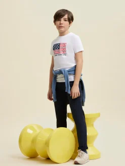 Alvaro Moreno Camisetas|CAMISETA USA KIDS Blanco